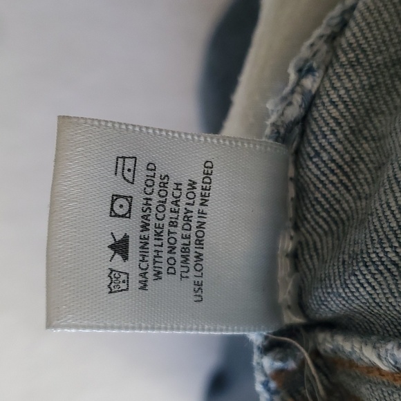 High-Rise Straight Jeans Button-fly Stretch 33W - Picture 8 of 8